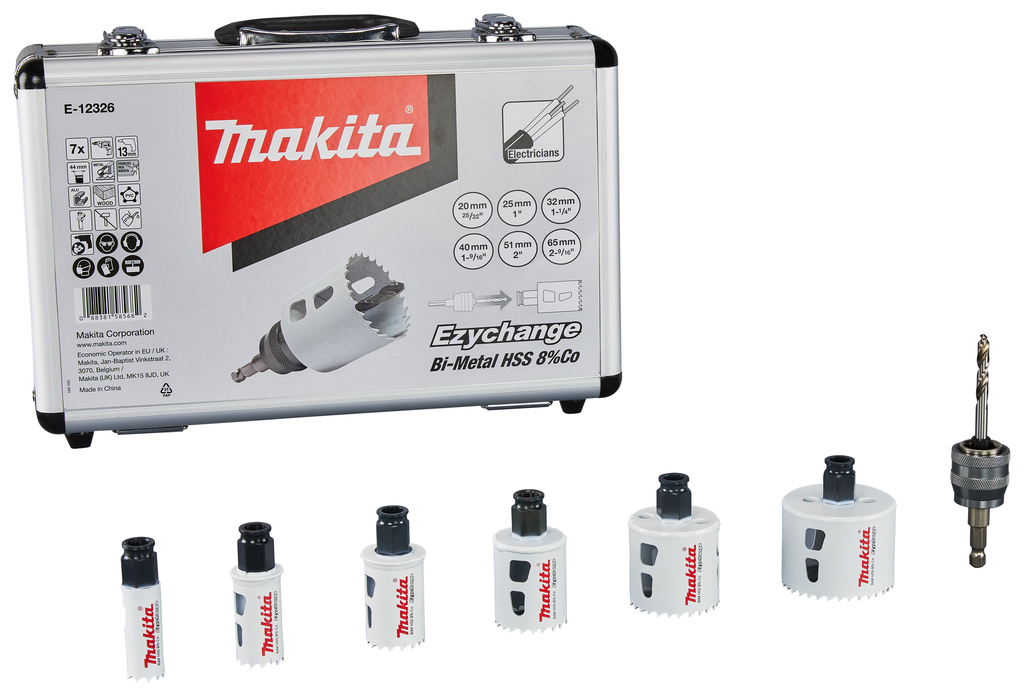 Gatzaagset 7-delig hout/metaal