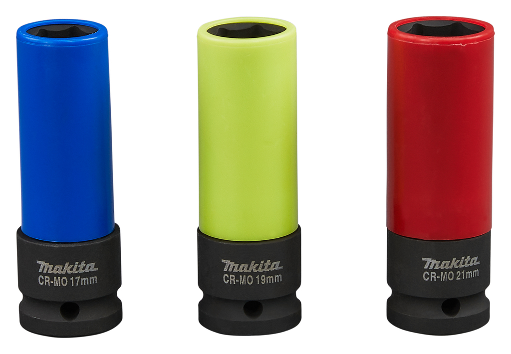 Krachtdoppenset wielbouten 3-delig