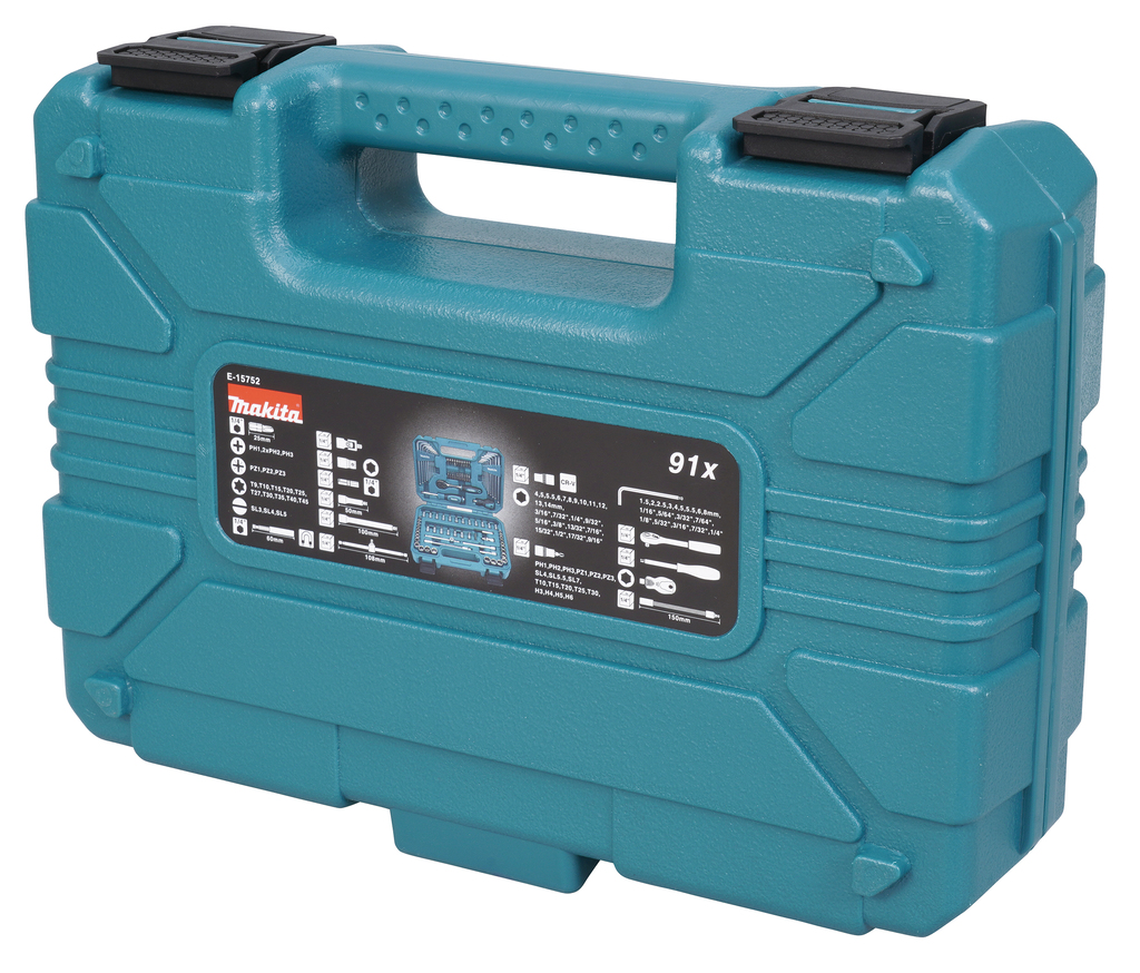 Handgereedschapset 91-delig - metrisch en imperiaal