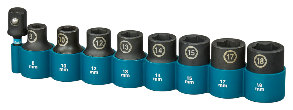 Krachtdoppenset 9-delig