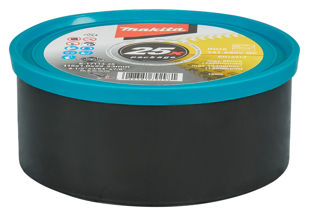 Doorslijpschijf RVS A60V