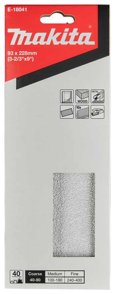 Schuurvel 93x230mm A40