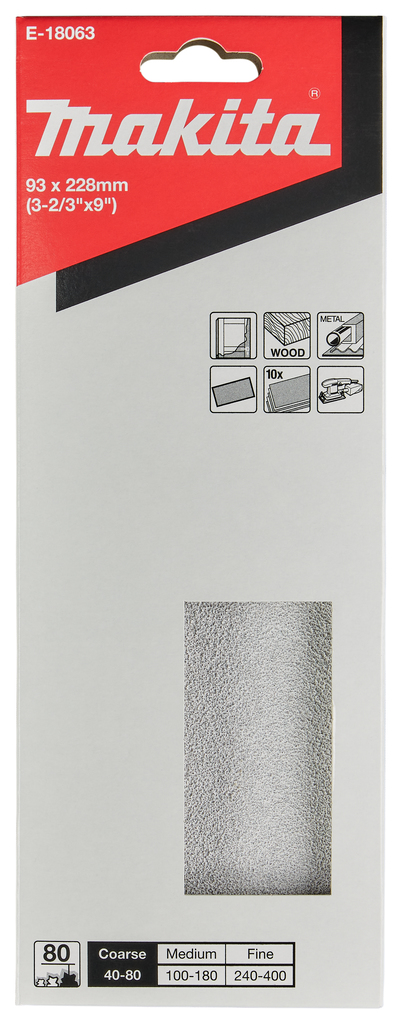 Schuurvel 93x230mm A80