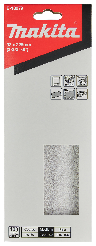 Schuurvel 93x230mm A100