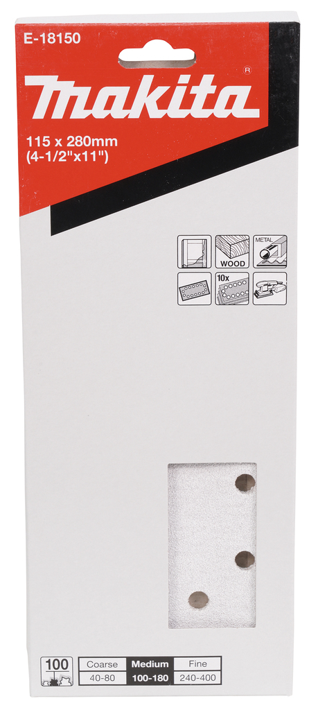 Schuurvel 115x280mm A100