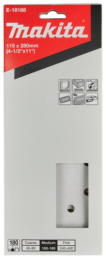 Schuurvel 115x280mm A180