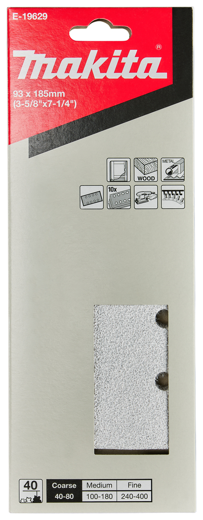 Schuurvel 93x185mm A40 velcro