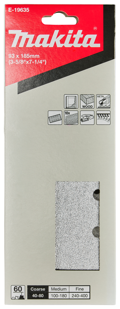 Schuurvel 93x185mm A60 velcro