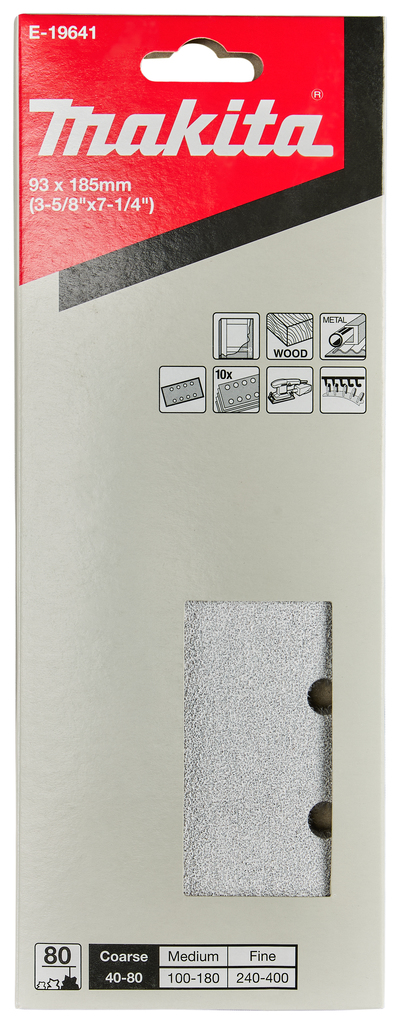 Schuurvel 93x185mm A80 velcro