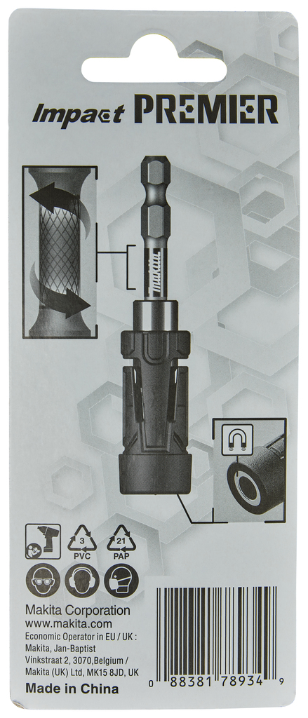 Bithouder 1/4"x79mm magboost