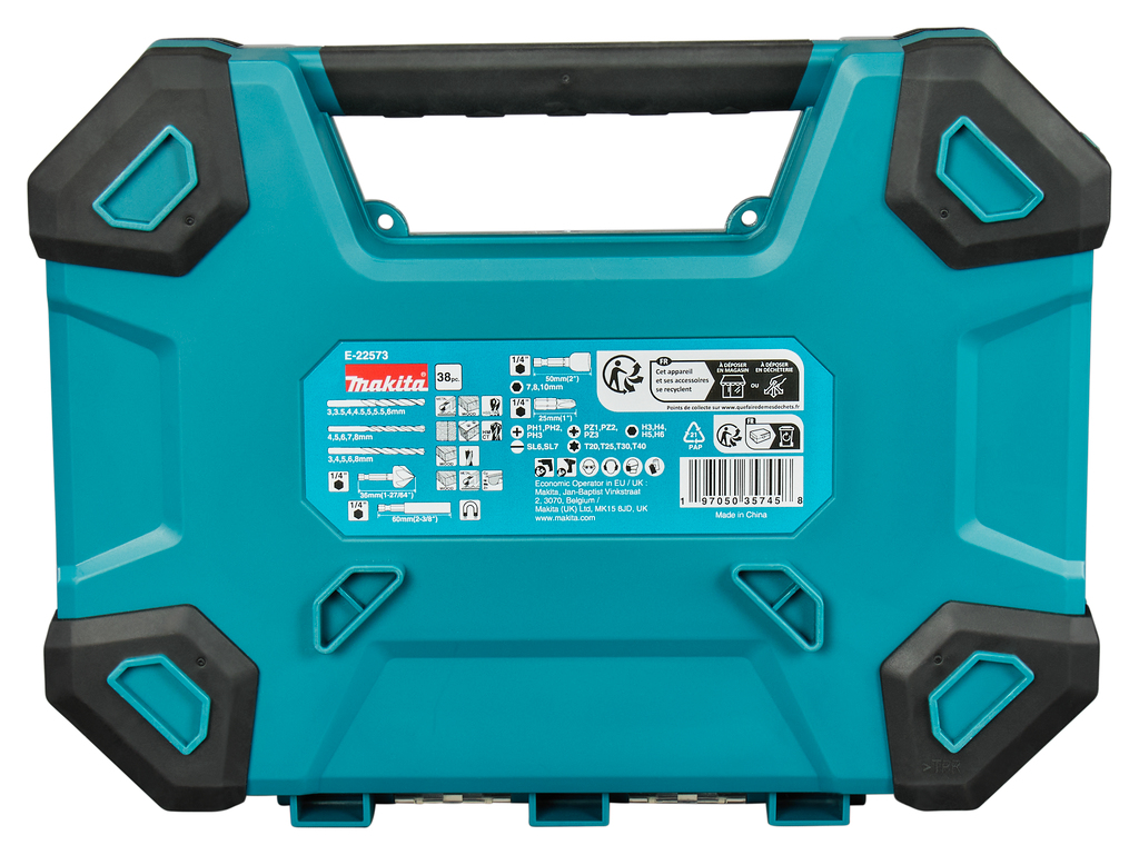 Boor-/schroefbitset 38-delig in koffer