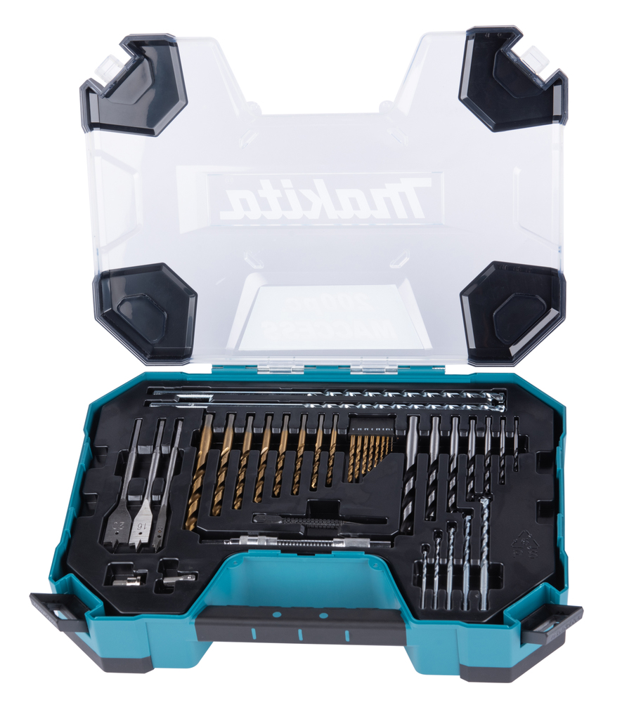 Boor-/schroefbitset 200-delig