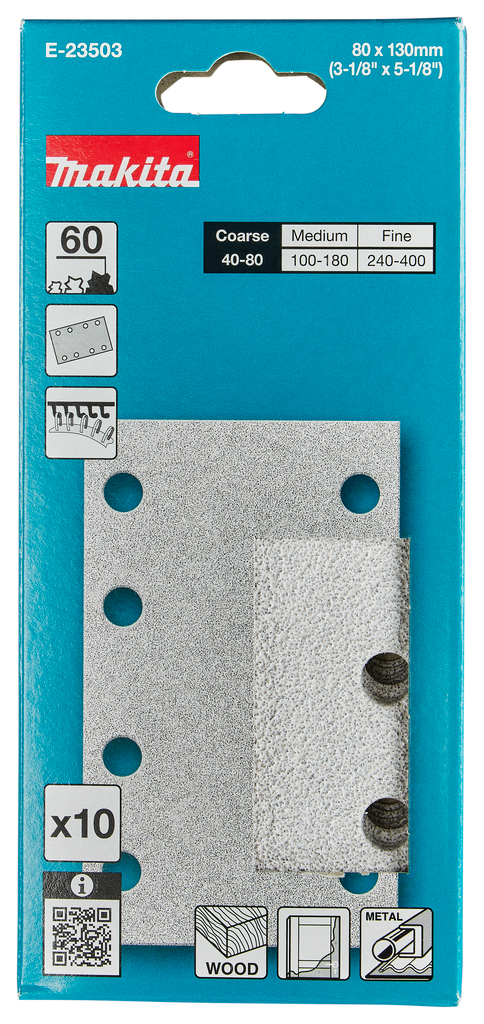 Schuurvel 80x133mm A60 velcro