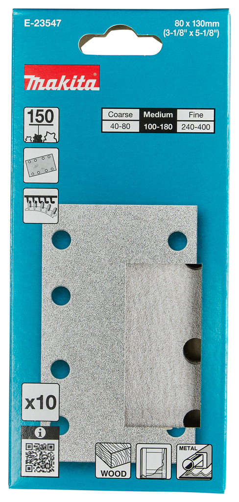 Schuurvel 80x133mm A150 velcro