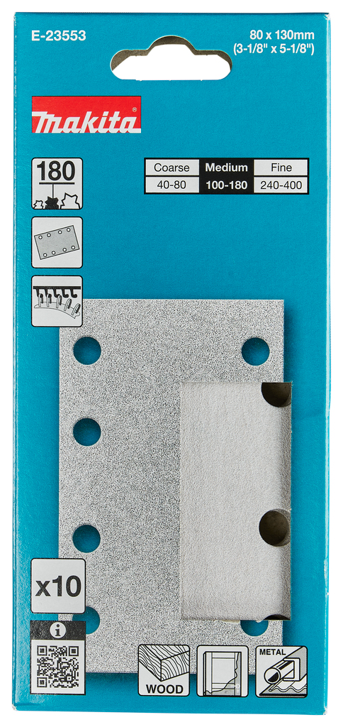 Schuurvel 80x133mm A180 velcro