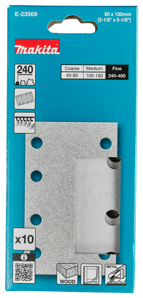 Schuurvel 80x133mm A240 velcro