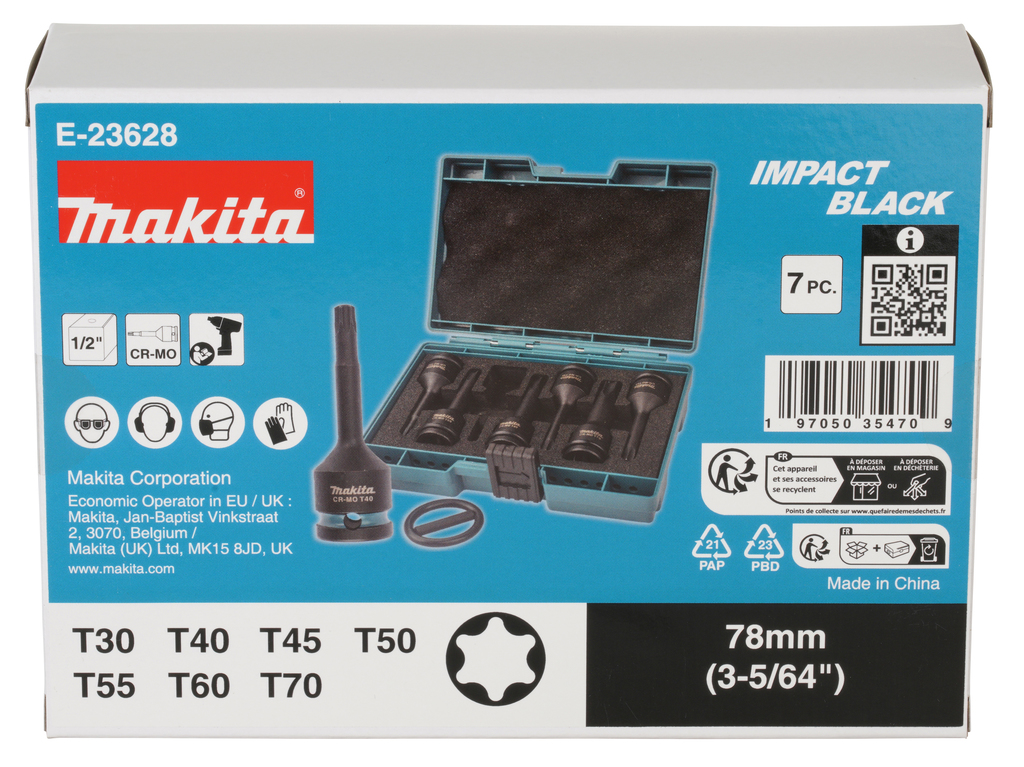 Torx Slagschroefbitset 7-delig