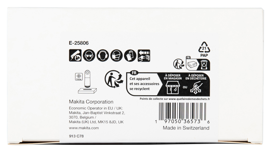 MAP003 Invalzaagblad 32x60mm hout