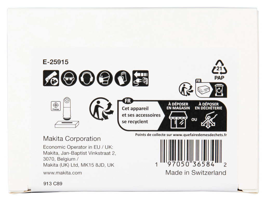 TMA055 Invalzaagblad 65x40mm hout