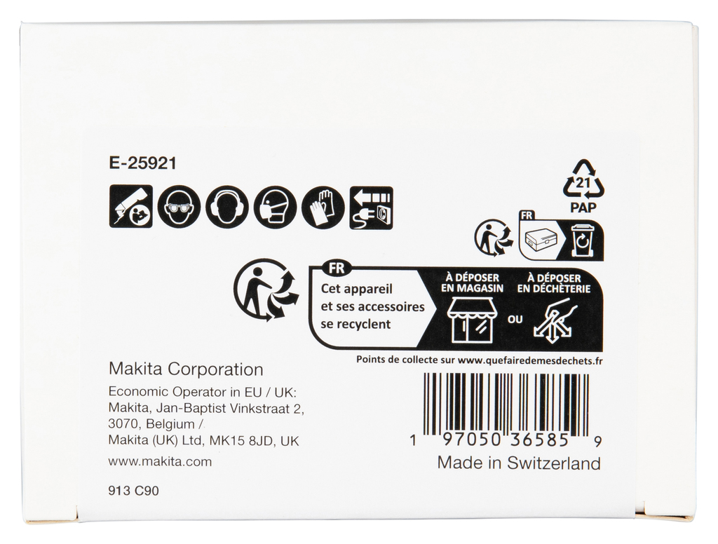 TMA061 Invalzaagblad 32x40mm RVS