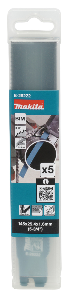 Reciprozaagblad gebogen - Staal 120mm