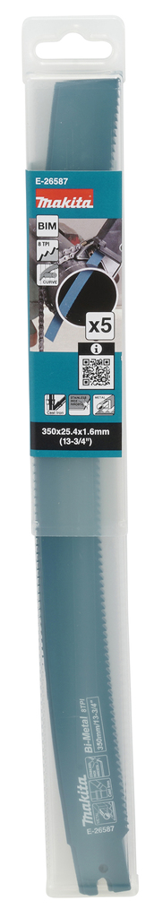 Reciprozaagblad Gebogen - Staal 325mm