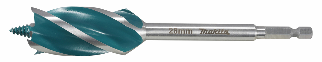 4-snijder houtboor 28x165mm