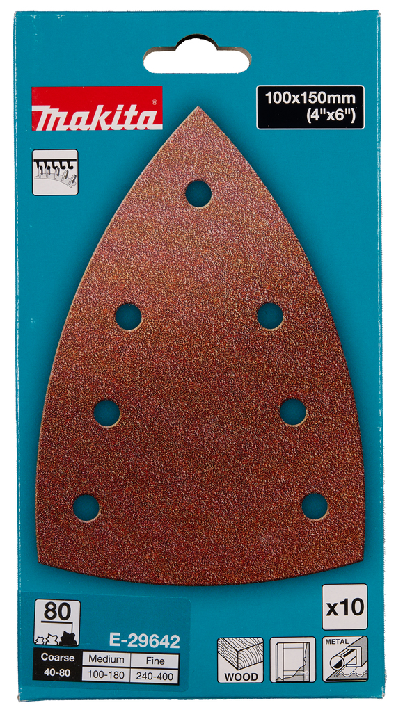 Delta schuurvel 100x150 A80 velcro
