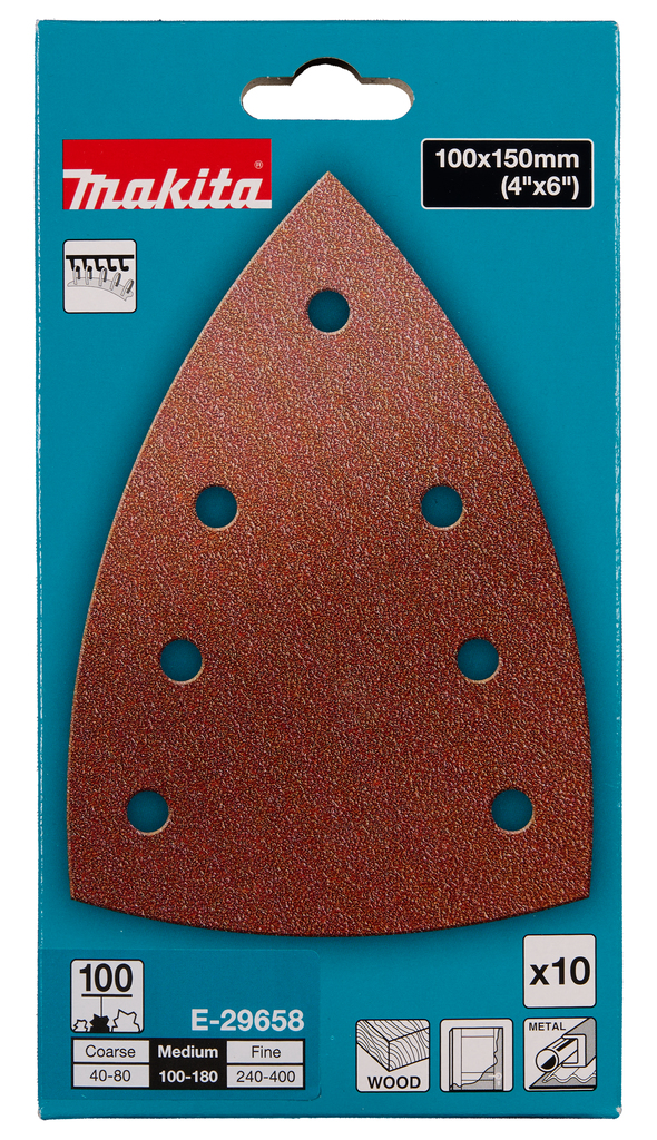 Delta schuurvel 100x150 A100 velcro