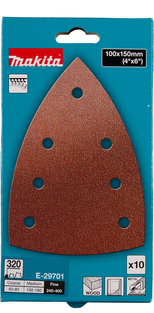 Delta schuurvel 100x150 A320 velcro