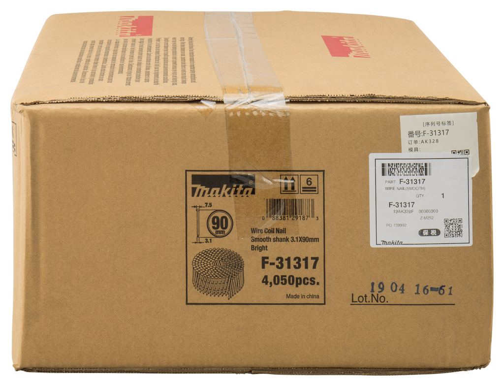 Nagel hout 3,1x90mm glad