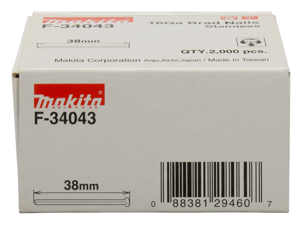 Brad RVS 38mm 1,3x1,6mm 