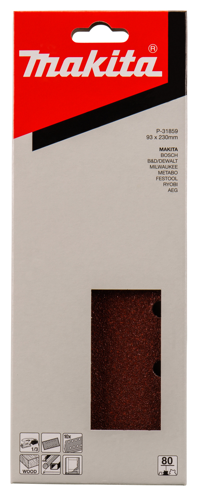 Schuurvel 93x230mm A80