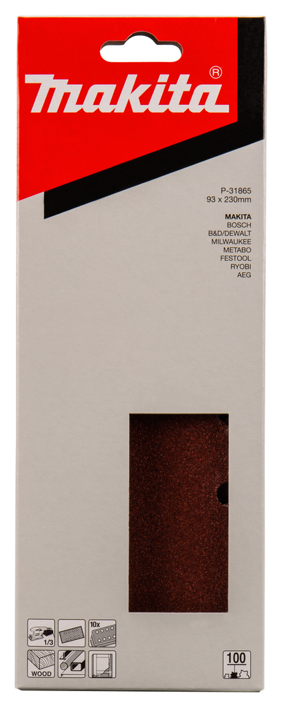 Schuurvel 93x230mm A100