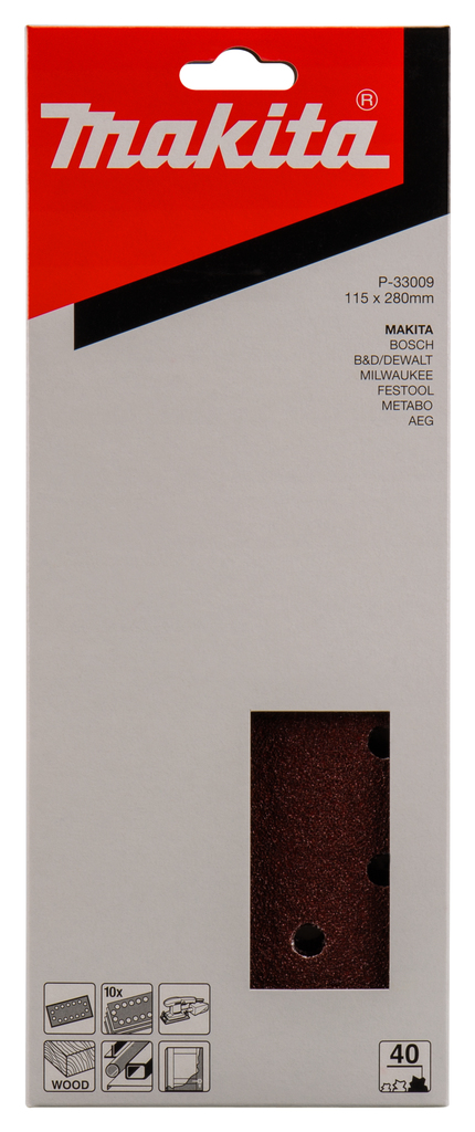 Schuurvel 115x280mm A40