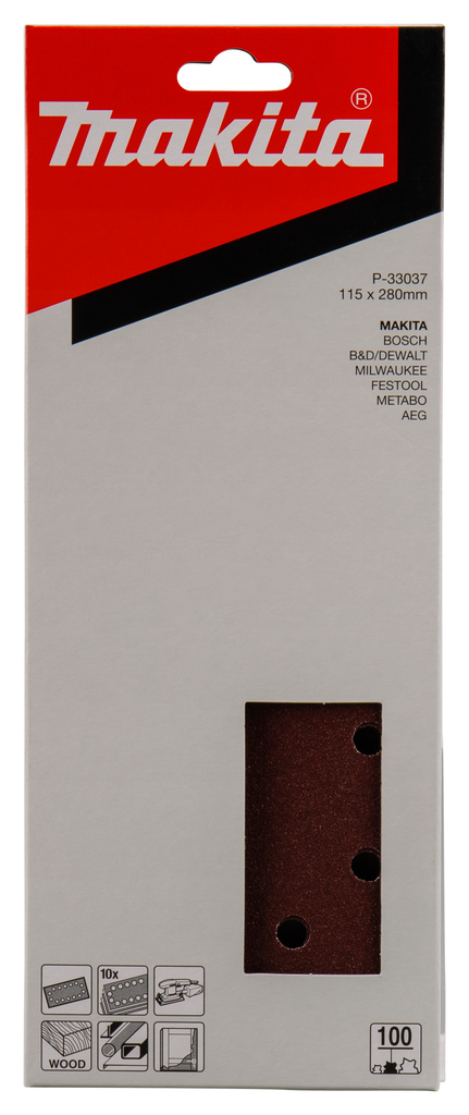 Schuurvel 115x280mm A100