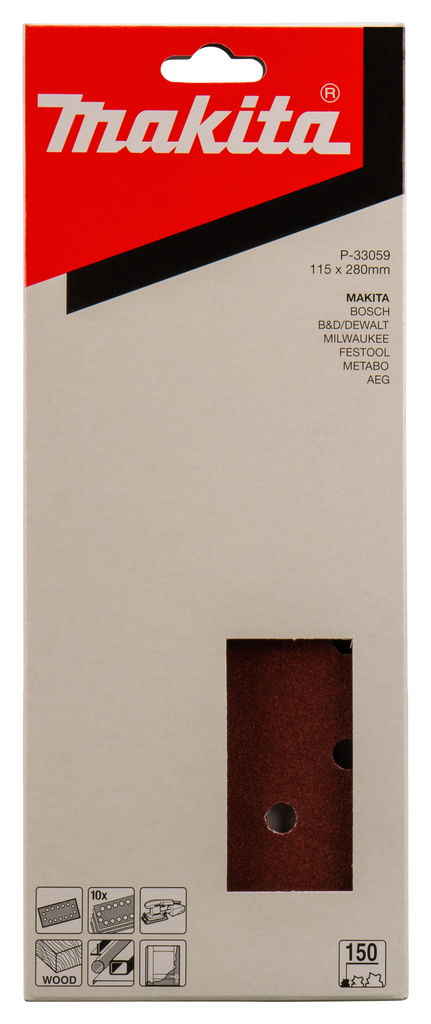 Schuurvel 115x280mm A150