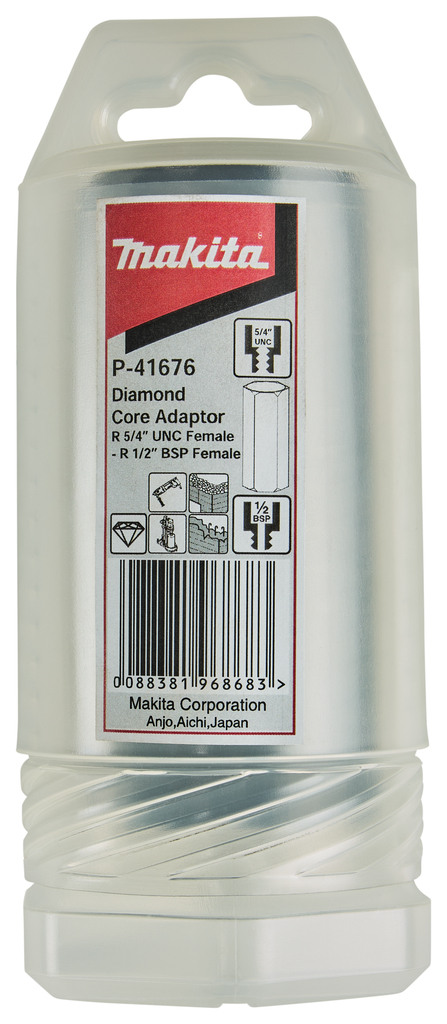 Diamantboor adapter 5/4"-7UNC <> 1/2"-14BPS