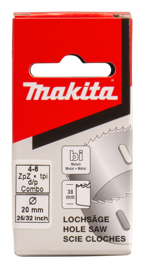 Gatzaag 20x38mm hout/metaal