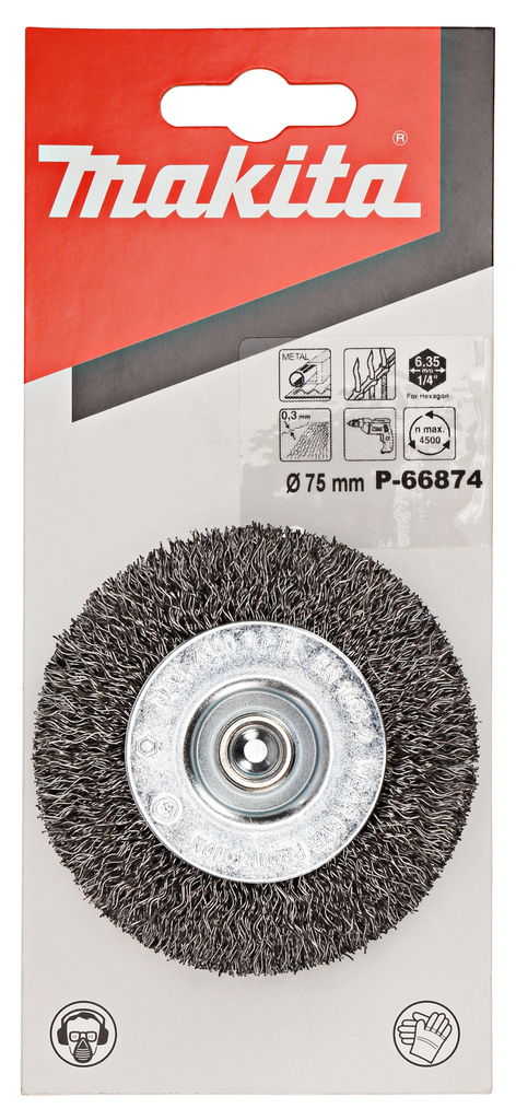 Rondborstel ZK1/4"x75mm