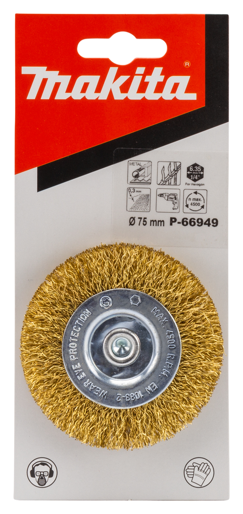 Rondborstel ZK1/4"x75mm