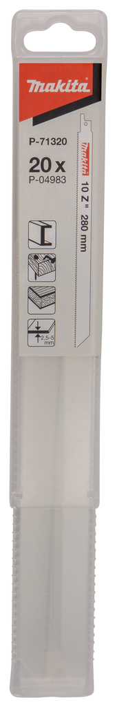 Reciprozaagblad Staal 260mm