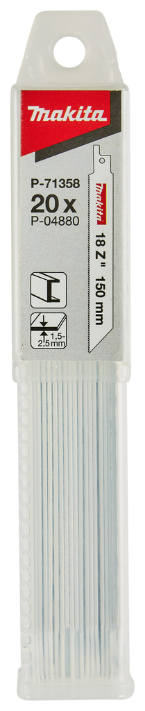 Reciprozaagblad Staal 132mm