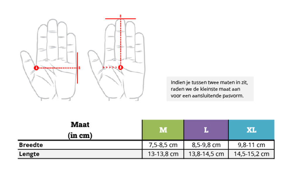 Werkhandschoenen met open manchet L
