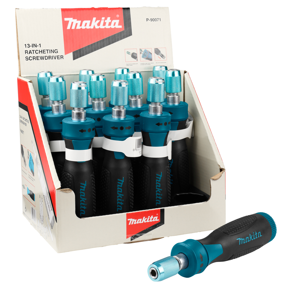 Ratelschroevendraaierset (Display 12 stuks)