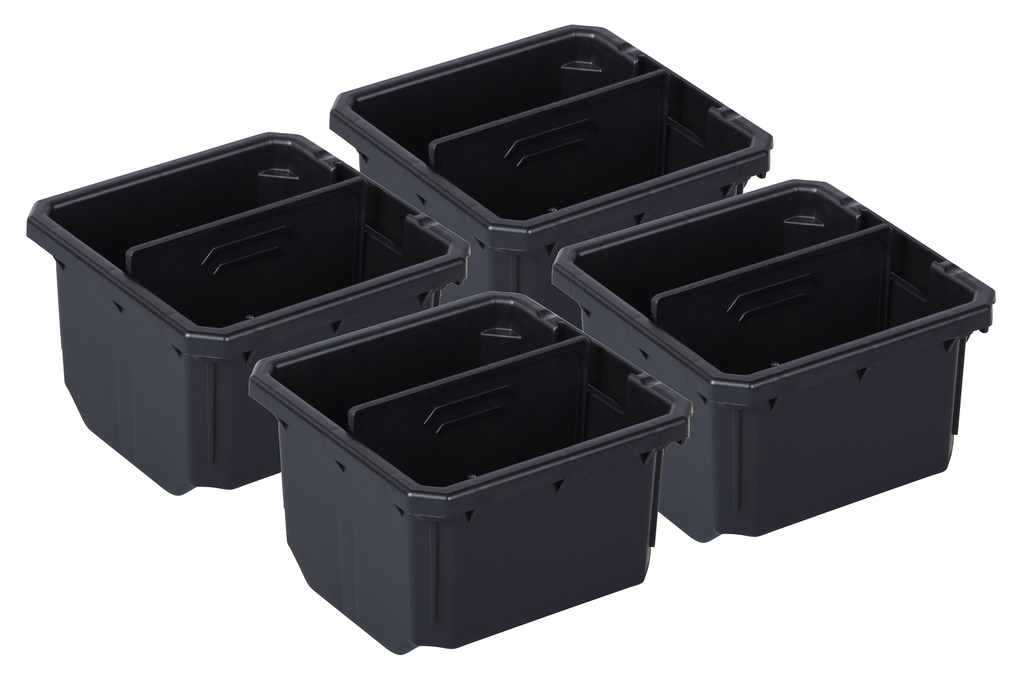 Organizerbakkenset diep met vakverdelers 4-delig