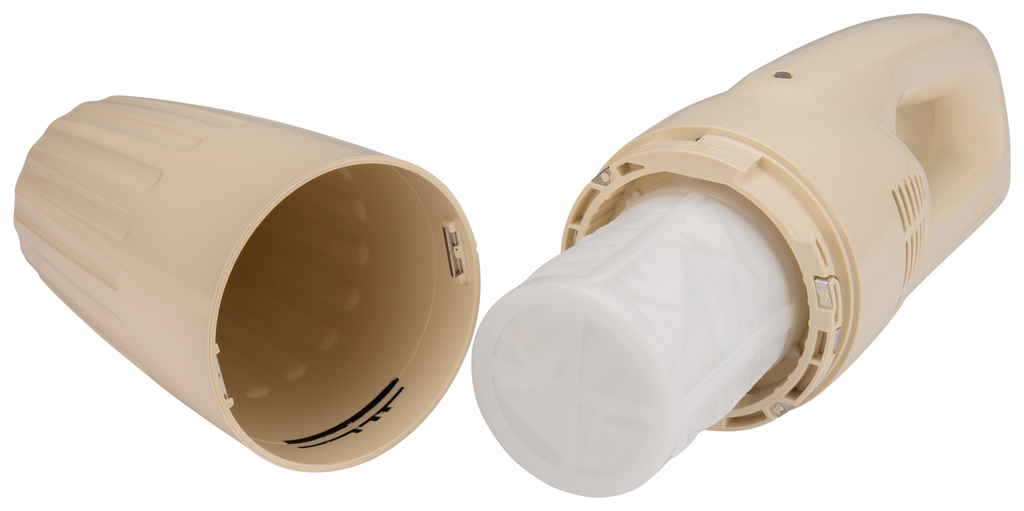 10,8 V Steelstofzuiger ivoor wit