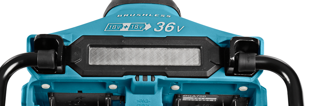 2x18 V Haakse slijper 180 mm