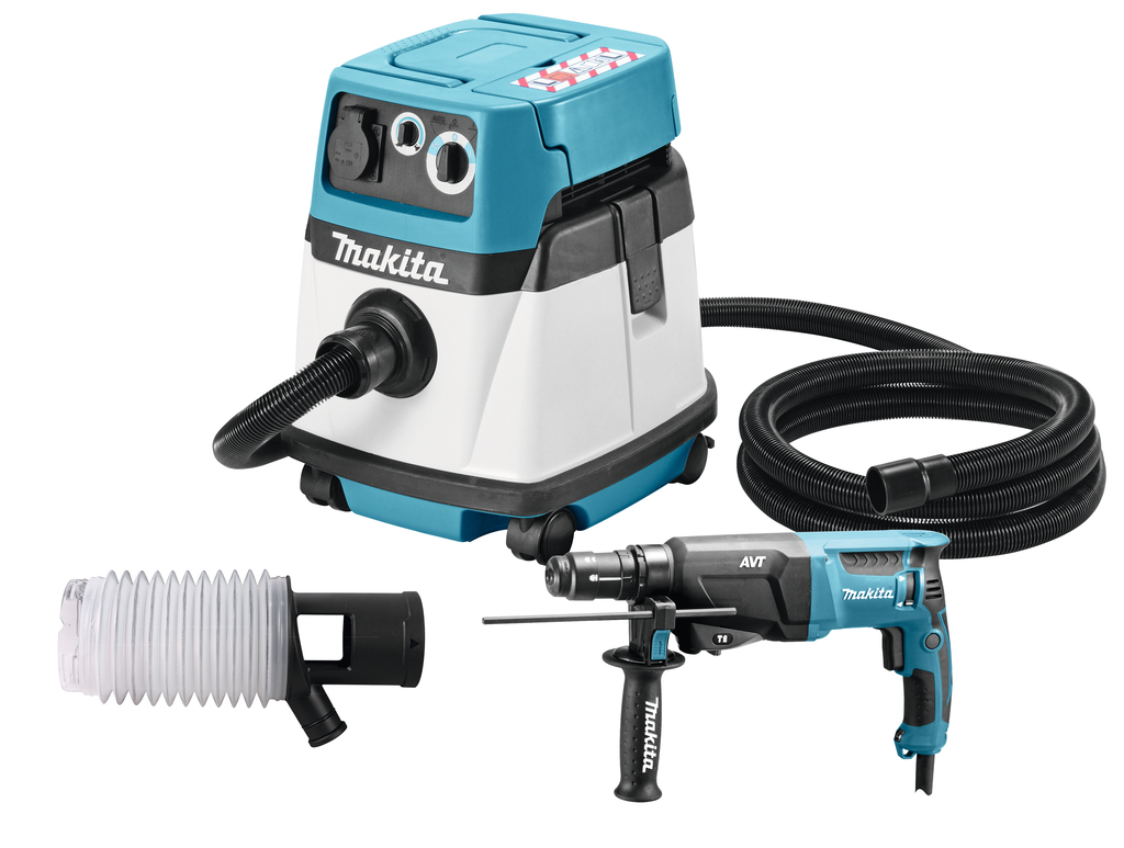 Combiset met combihamer en compacte stofzuiger