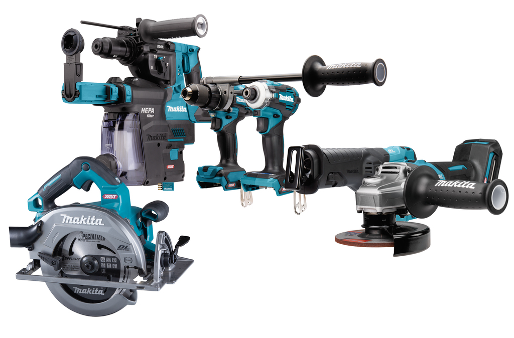 XGT 40 V Max Combiset boren, (slag)schroeven, slijpen en zagen